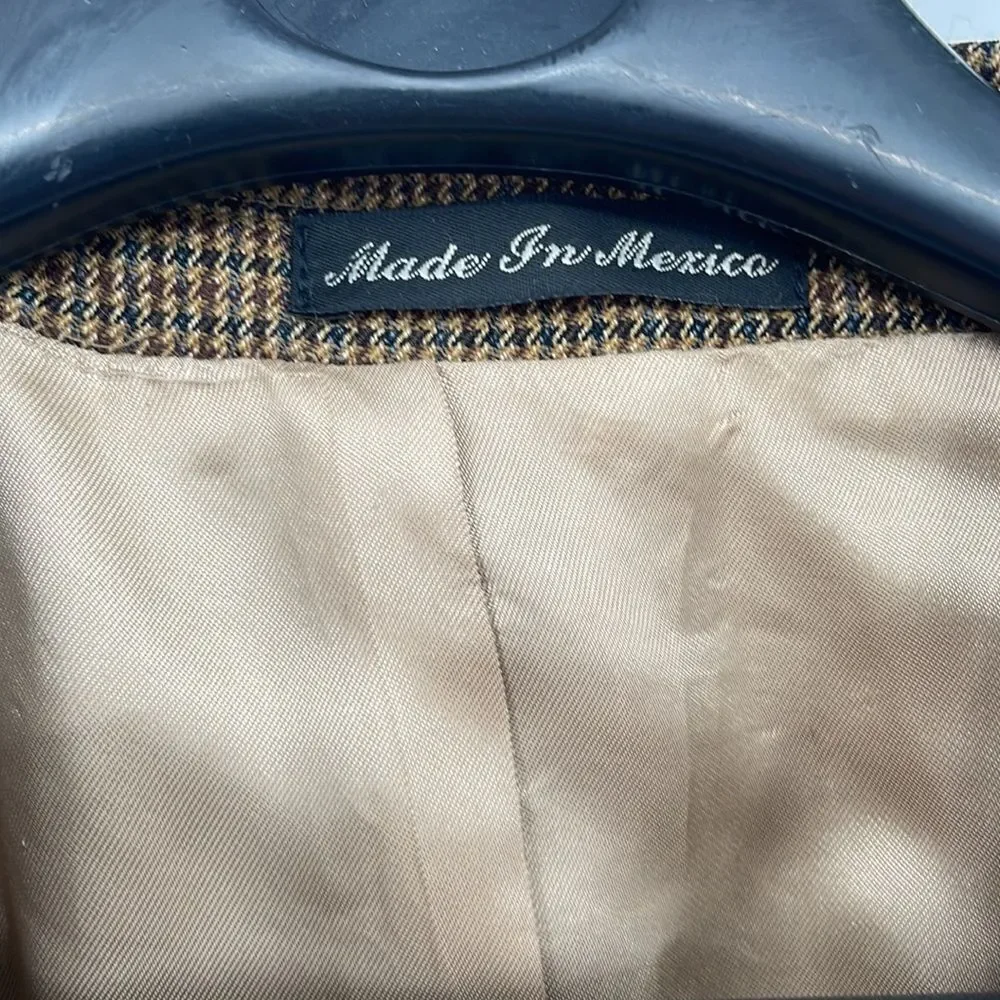 Lauren Ralph Lauren Houndstooth 3 Button Blazer